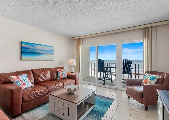 Gulf-Front 3Br With Huge Balcony, Pool And Private Garage